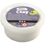 &Scaron;ilkinis modelinas - balta spalva, 40 g