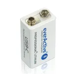 Rechargeable battery everActive 6F22/9V Li-ion 550 mAh with USB TYPE C