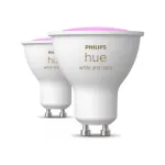 Philips Hue Smart Spotlight, 2vnt pakuotė | GU10 | 4,2 W | &Scaron;iltas iki &scaron;altas baltas ir spalvotas