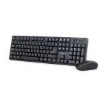 Gembird | Keyboard and mouse | KBS-W-01 | Keyboard and Mouse Set | Wireless | Mouse included | Batteries included | US | Black
