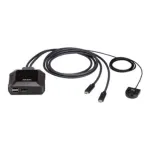 Aten US3312 2-Port USB-C 4K DisplayPort KVM Switch with Remote Port Selector | Aten | 2-Port USB-C 4K DisplayPort KVM Switch with Remote Port Selector | US3312 | Warranty 24 month(s)