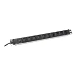 Digitus | Aluminum outlet strip, IEC C14 plug | DN-95404 | Sockets quantity 10