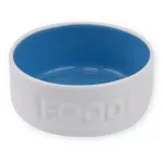 HAP keramikinis dubenėlis &scaron;uniui FOOD, baltas 390ml