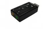Savio AK-01 Sound Card USB / 7.1 / Adjustable Volume / Microphone