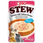 CIAO Stew tro&scaron;kinys katėms su vi&scaron;tiena ir la&scaron;i&scaron;a, 40 g.