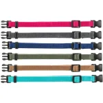 Trixie Junior Antkaklių kompl., S&ndash;M 17&ndash;25 cm/10 mm, 6 vnt. fuksija, grafito, ind (pak.4)