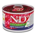 FARMINA N&D QUINOA - DOG Wet WEIGHT MANAGEMENT ADULT MINI 140 g (pak.6)