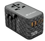 Verbatim GaN III Universal 2x USB-C Travel Adapter 100W