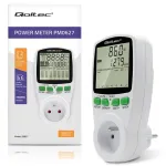 Qoltec Power meter PM0627 with history | 3680W | 16A | LCD