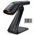 Qoltec Stationary barcode reader code scanner + reader stand | 1D | USB