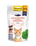 Gimcat Crunchy Snacks Salmon & Spinach tra&scaron;kūs skanėstai la&scaron;i&scaron;a/&scaron;pinatai 50g