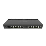 Mikrotik Wired Ethernet Router RB4011iGS+RM, Quad-core 1.4Ghz CPU, 1GB RAM, 512 MB, 1xSFP+, 1xSerial console port, PCB Temperature and Voltage Monitor, IP20, Cage and Desktop Case with Rack Ears, RouterOS L5 | MikroTik | Enthernet Router | RB4011iGS+ ...