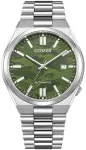 Citizen Tsuyosa Men&rsquo;s Watch 40mm Green Camo Dial Stainless Steel Bracelet