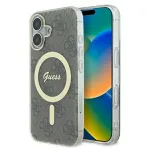 Guess GUHMP16MH4STW Hardcase IML 4G MagSafe for iPhone 16 Plus 6.7" / brown
