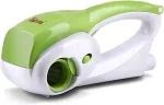 Ecost prekė po grąžinimo Girmi GT02 R?pe Rechargeable, 12W, 2 Patin ? Roulettes INOX, Blanc/Vert