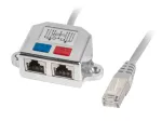 Lanberg adapter lan rj45/2x rj45 ftp splitter ad-0026-s