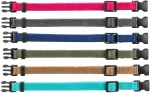 Trixie Junior Antkaklių kompl., M&ndash;L 22&ndash;35 cm/10 mm, 6 vnt. fuksija, grafito, ind (pak.4)