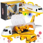 RoGer Transporter aircraft with 3 construction vehicles