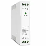 Qoltec DIN rail power supply | 10W | 24V | 0.42A | White | Slim