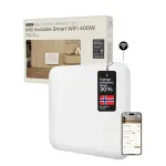 Mill Invisible Smart WiFi Heater | PA400WIFI4 | Panel Heater | 400 W | Suitable for rooms up to 4-6 m&sup2; | White | IPX4