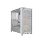 Corsair PC Case | Frame 4000D RS ARGB Modular | Mid-Tower | White