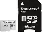 MEMORY MICRO SDHC 16GB W/ADAP/C10 TS16GUSD300S-A TRANSCEND