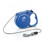 FLEXI pavadėlis &scaron;unims Standard XS Cord virvinis 3m, mėlynas