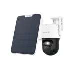 Reolink 4K Dual-Lens Wi-Fi 6 Battery-Powered Security Camera withSolar Panel 2 | Trackmix Series B770 | PTZ | 2.8mm/F1.6 | H.264/H.265 | Micro SD, Max. 256 GB