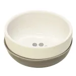 Nobby dubenėlis &scaron;uniui SHAPE keramikinis baltas+pilkas 550 ml