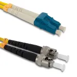 Qoltec Patchcord fiber optic LC/UPC - ST/UPC | Singlemode | 9/125 | G652D | Duplex | 5m