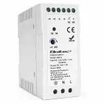 Qoltec DIN rail power supply | 60W | 12V | 5A | White | Slim