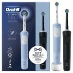 Oral-B Electric Toothbrushes | Vitality Pro Duo | Rechargeable | For adults | Number of brush heads included 2 | Number of teeth brushing modes 3 | Black/Blue White