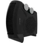 Cecotec ReadyWarm 2000 Max Dual Black | Fan heater | 2000 W | Number of power levels 3 | Suitable for rooms up to 20 m&sup2; | Black