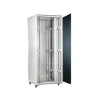 SOMI Networks | 42U, 19&Prime; Freestanding Cabinet | 42U-60/80NACP | Max Load 800kg; Removable and Lockable Side Panels; Perforated Metal Doors; Unassembled | Depth: 80 cm | Gray