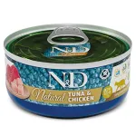 FARMINA N&D NATURAL - CAT Wet Tuna&Chicken ADULT 70 g (pak.30)