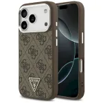 Case Guess 4G Triangle Logo MagSafe for iPhone 17 Pro / brown