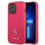 Guess GUHCP13LPS4MF Hardcase Saffiano 4G Small Metal Logo for iPhone 13 Pro / 13 6,1" / pink