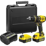 Stanley 18V V20 Premium Brushless Hammer Drill Driver - 4.0Ah Kit | SFMCD721M2K-QW | 18 V | 4.0 Ah | Lithium-Ion (Li-Ion)