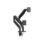 Digitus Desk Mount | Height, tilt, rotation, depth, pivot | Dual Monitor Mount | 2x 45 " | Maximum weight (capacity) 2x 20 kg | Black