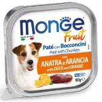 Monge Fruit - Wet Dog PATE & CHUNKIES DUCK & ORANGE 100 g