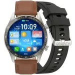 Smartwatch Gravity with 2 Straps GT10-8 / silver