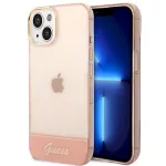 Guess GUHCP14MHGCOP Hardcase Translucent for iPhone 14 Plus / 15 Plus 6.7" / pink