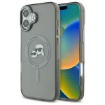 Karl Lagerfeld KLHMP16MHLSKCK Hardcase IML Metal Karl&Choupette Head for iPhone 16 Plus 6.7" / black