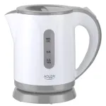 Adler | Kettle | AD 1371g | Electric | 850 W | 0.8 L | Stainless steel/Polypropylene | 360&deg; rotational base | White/Grey
