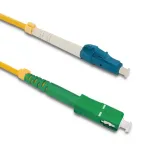 Qoltec Patchcord fiber optic LC/UPC - SC/APC | Singlemode | 9/125 | G652D | Simplex | 1m