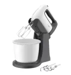 TEFAL | HT464138 Prep'Mix+ | Hand Mixer | 500 W | Number of speeds 5 | Turbo mode | White/Grey