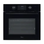 Midea MBO65M80M1-BK Oven, Built-in, Electric, Width 59.5 cm, Touch Display, Black | Midea