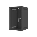Lanberg | Rack cabinet 10" wall-mount 9U/280x310 (flat pack) with glass door | WF10-2309-10B | Black