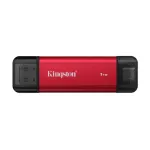 Kingston Dual Portable Solid-State Drive, USB Type-A and Type-C | 1000 GB | Solid-state drive interface USB 3.2 Gen 2 | Read speed 1050 MB/s | Write speed 950 MB/s