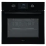 Midea MBO65M80D2-BK Oven, Built-in, Electric, Width 59.5 cm, Touch Display, Black | Midea